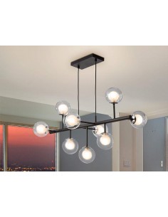 LAMPARA 9LALTAISNEGRO/CROMO