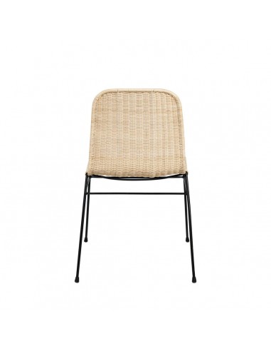 Cadeira minimalista Colette em rattan natural...