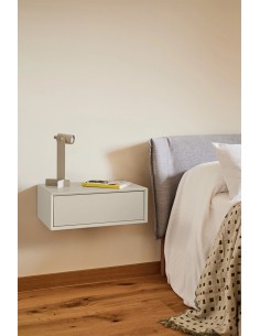 Mesa de cabeceira suspensa minimalista Teulat Platt 55 x... 2