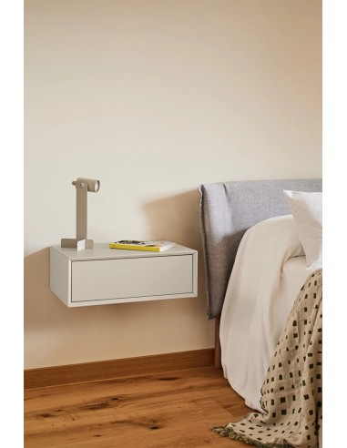 Mesa de cabeceira suspensa minimalista Teulat...