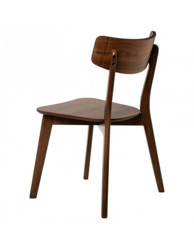 Silla contemporánea ALAIA de madera de hevea...