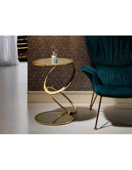 MESA AUXILIAR AROS ORO Ø45.