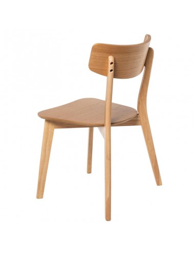 Silla contemporánea ALAIA de madera de hevea...