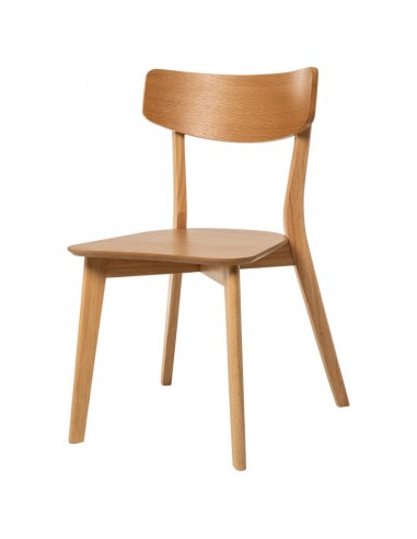 Silla contemporánea ALAIA de madera de hevea...