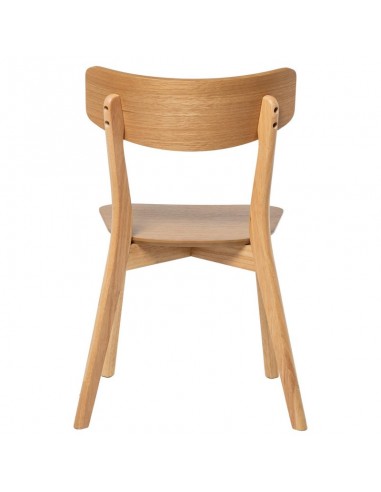 Silla contemporánea ALAIA de madera de hevea...