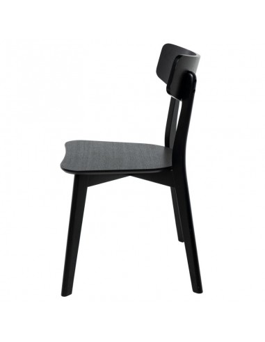 Silla contemporánea ALAIA de madera de hevea...