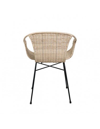 Silla con brazos en ratán ALLEGRA, natural y...