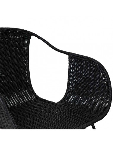 Cadeira em vime ALLEGRA com braços, base em...