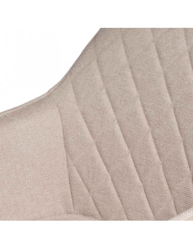 CADEIRA GIRATÓRIA com braços AMALIA, tecido e...