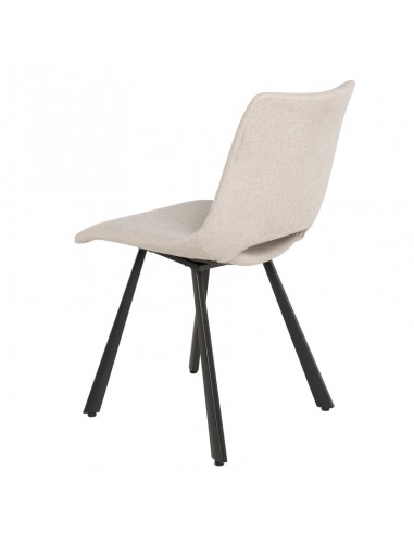 Cadeira de design Briana estofada em Beige com...