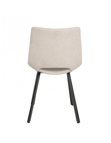 Silla de diseño Briana tapizada en Beige con...