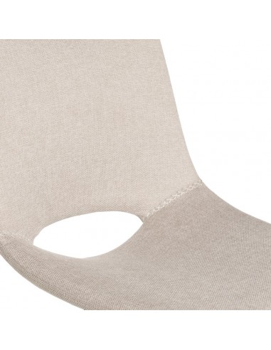 Cadeira de design Briana estofada em Beige com...