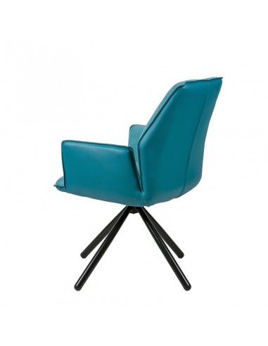 SILLA GIRATORIA DE DISEÑO CARLYN, tela, similpiel