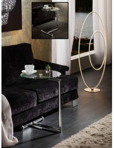 MESA AUXILIAR RODES REDONDA, cristal 2