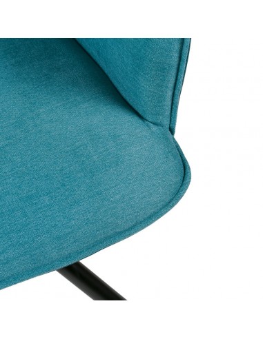 SILLA GIRATORIA DE DISEÑO CARLYN, tela, similpiel