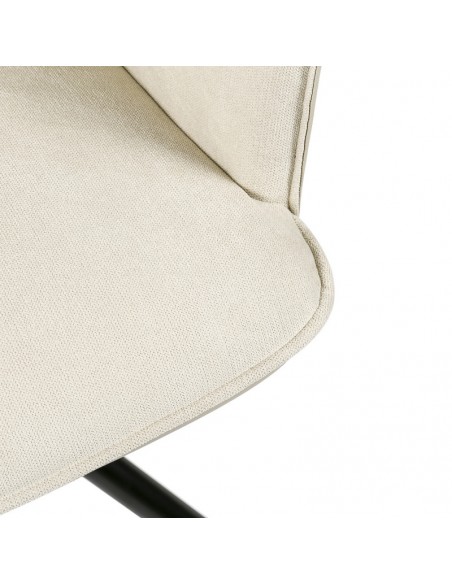 SILLA GIRATORIA DE DISEÑO CARLYN, tela, similpiel