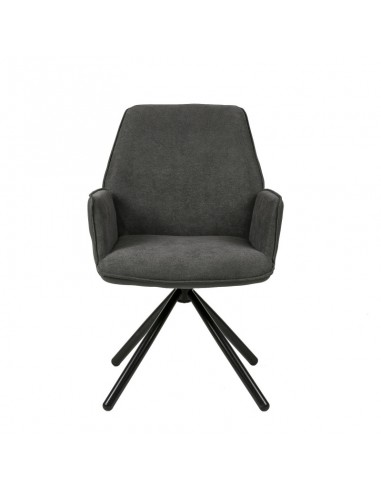 SILLA GIRATORIA DE DISEÑO CARLYN, tela, similpiel