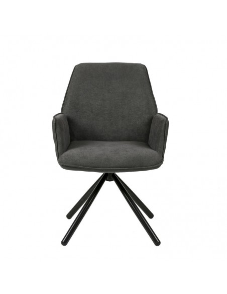 SILLA GIRATORIA DE DISEÑO CARLYN, tela, similpiel