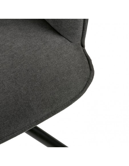 SILLA GIRATORIA DE DISEÑO CARLYN, tela, similpiel