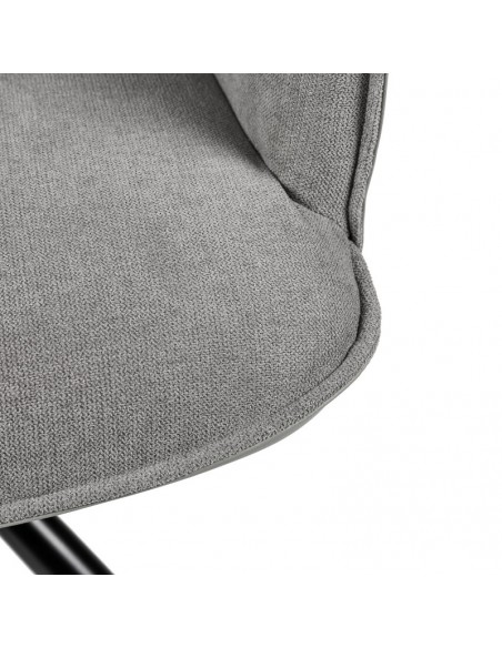 SILLA GIRATORIA DE DISEÑO CARLYN, tela, similpiel