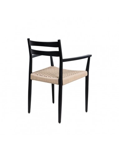 Silla mediterránea con brazos EDNA en madera...