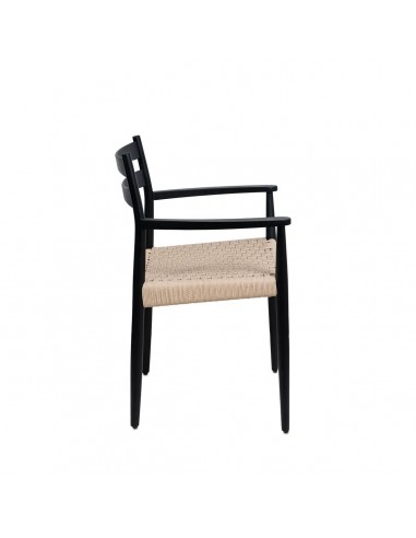 Silla mediterránea con brazos EDNA en madera...