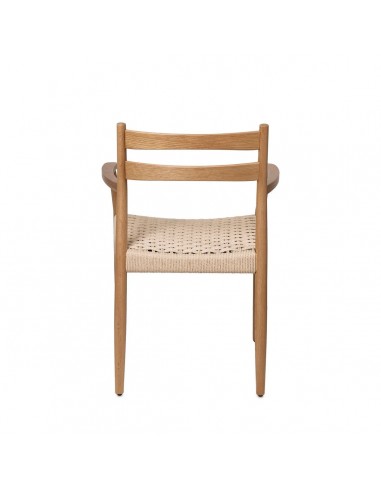 Silla mediterránea con brazos EDNA en madera...