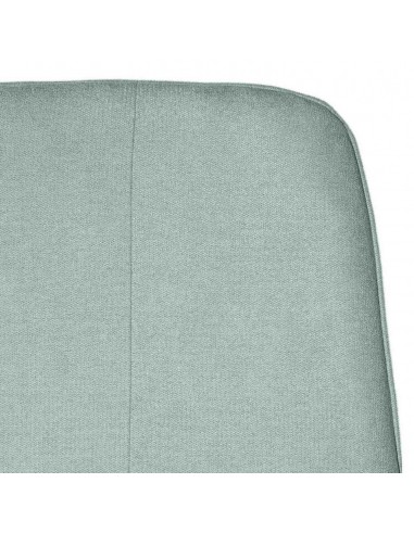 Silla ILIANA tela menta y patas de metal efecto...