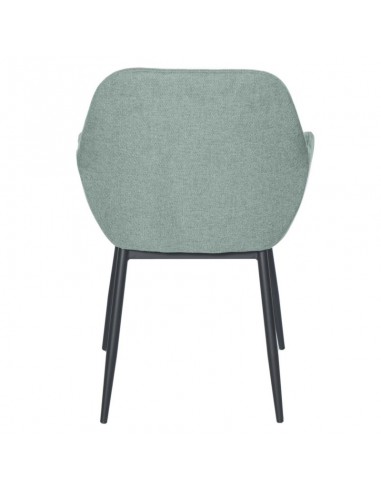 Cadeira de sala ISABELLA, tecido menta e pés de...