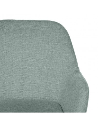 Cadeira de sala ISABELLA, tecido menta e pés de...