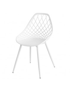 Cadeira de design JOSIE, polipropileno, metal