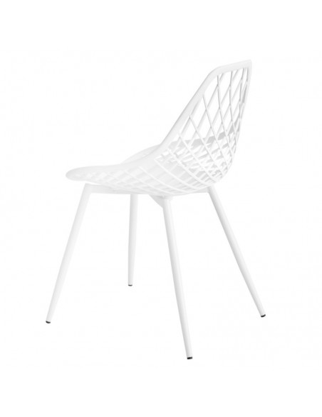 Silla de diseño JOSIE, polipropileno, metal