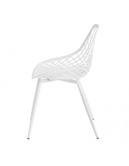 Cadeira de design JOSIE, polipropileno, metal