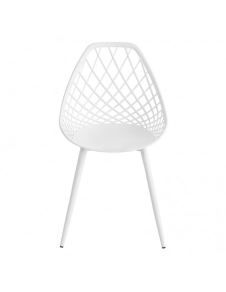 Silla de diseño JOSIE, polipropileno, metal