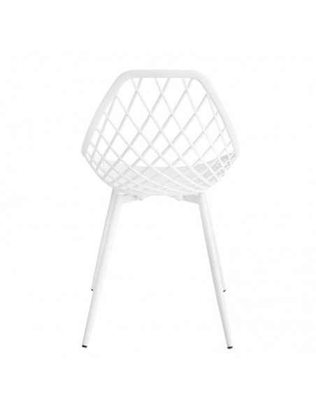 Silla de diseño JOSIE, polipropileno, metal