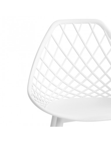 Silla de diseño JOSIE, polipropileno, metal