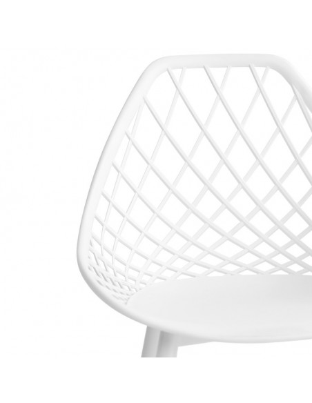 Silla de diseño JOSIE, polipropileno, metal