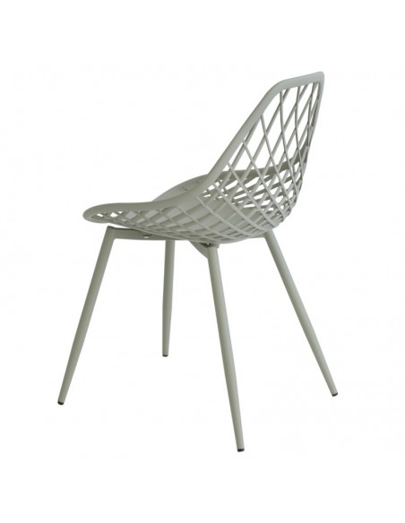 Silla de diseño JOSIE, polipropileno, metal