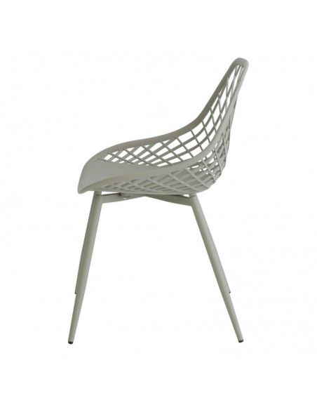 Cadeira de design JOSIE, polipropileno, metal