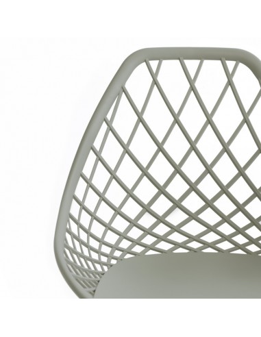 Cadeira de design JOSIE, polipropileno, metal