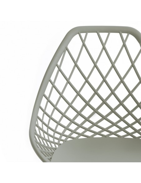 Silla de diseño JOSIE, polipropileno, metal