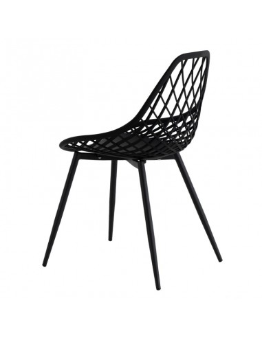 Silla de diseño JOSIE, polipropileno, metal