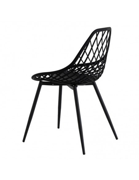 Silla de diseño JOSIE, polipropileno, metal