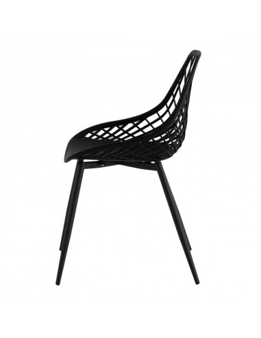 Silla de diseño JOSIE, polipropileno, metal