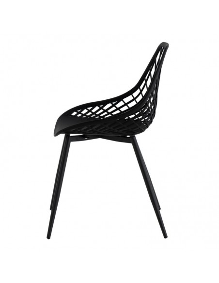 Cadeira de design JOSIE, polipropileno, metal