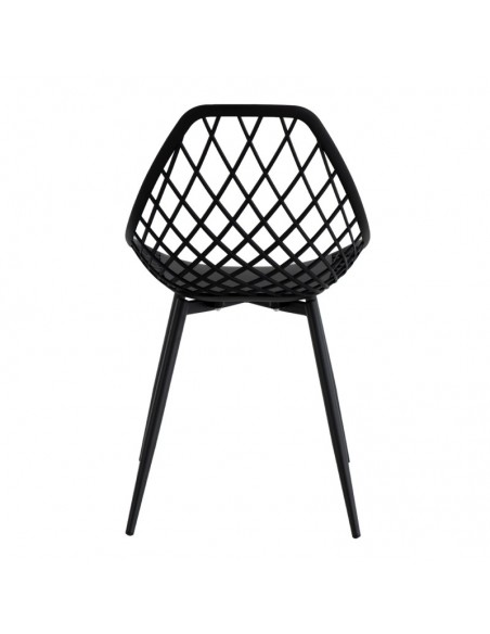 Silla de diseño JOSIE, polipropileno, metal