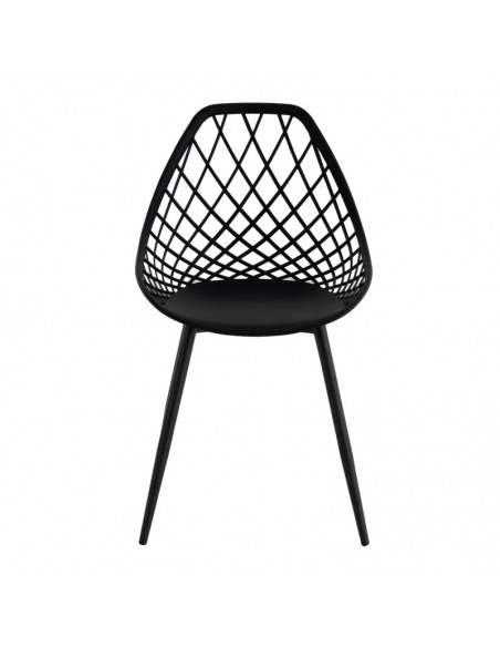 Silla de diseño JOSIE, polipropileno, metal