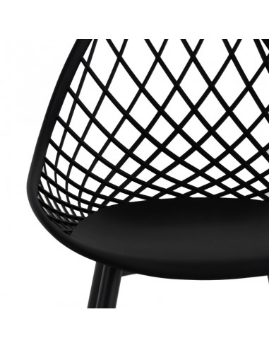 Silla de diseño JOSIE, polipropileno, metal