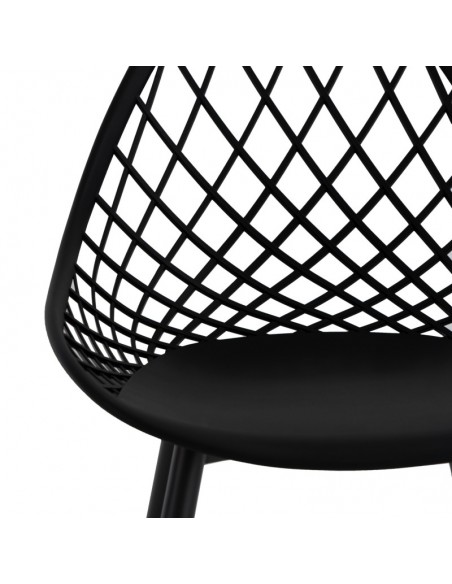 Cadeira de design JOSIE, polipropileno, metal