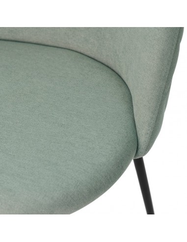 Cadeira LAILA de design moderno, tecido e metal...